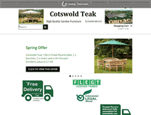 Tablet Screenshot of cotswoldteak.com